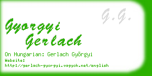 gyorgyi gerlach business card
